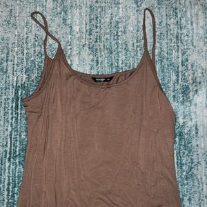 BROWN LONG BODYCON MAXI DRESS